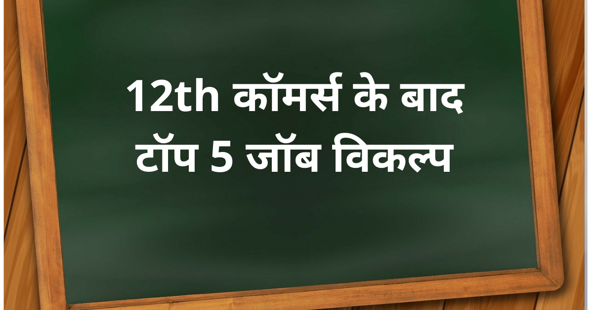 12th commerce ke baad top job career options hindi
